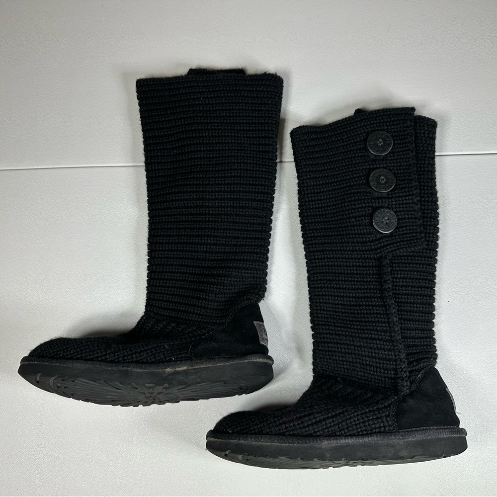 UGG Australia Classic Cardy Knit Button Boots - Picture 3 of 10